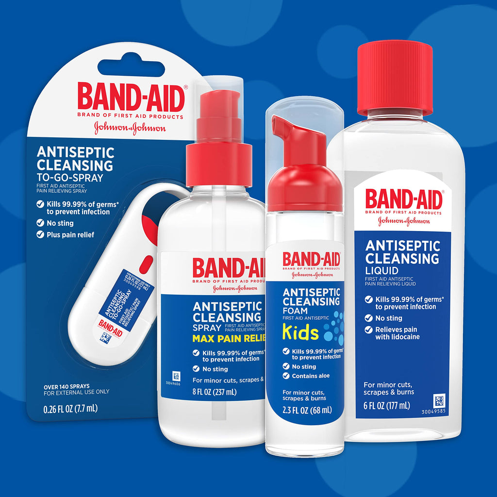 Band-Aid Antiseptic Cleansing Spray for Cuts and Scrapes