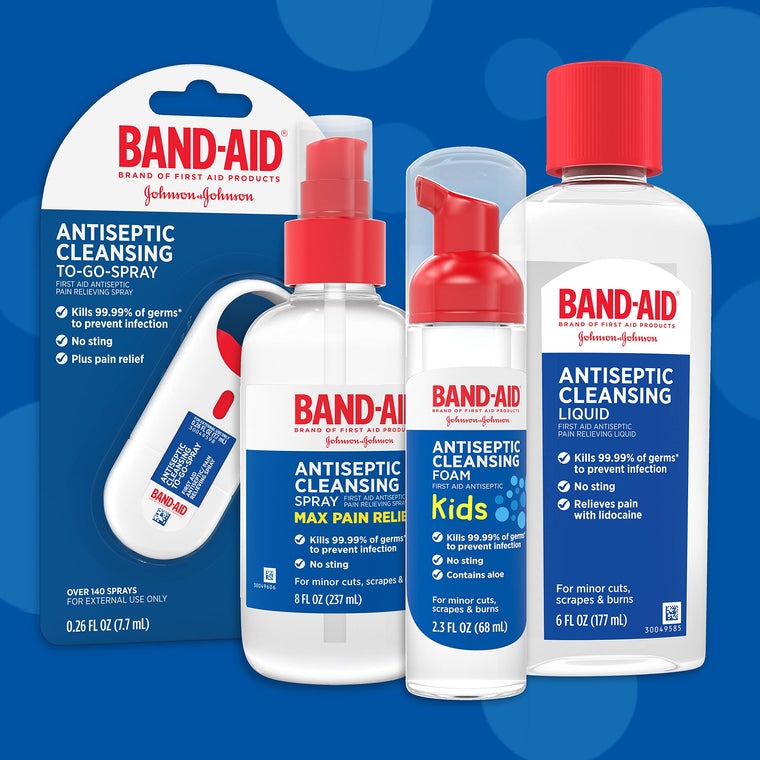 Band-Aid Antiseptic Cleansing Spray for Cuts and Scrapes
