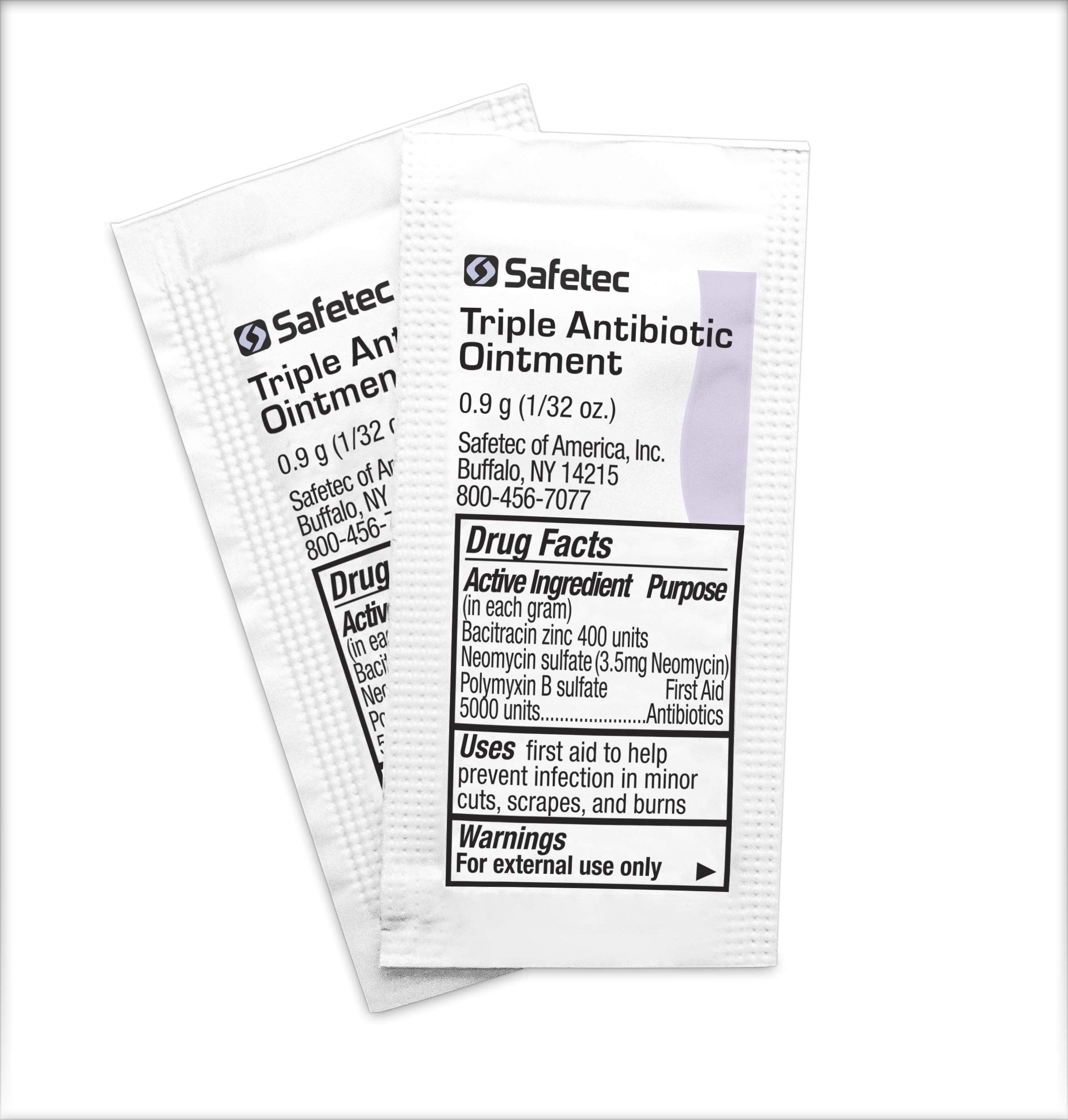 Safetec Triple Antibiotic Ointment Pouches, 2,000 Count