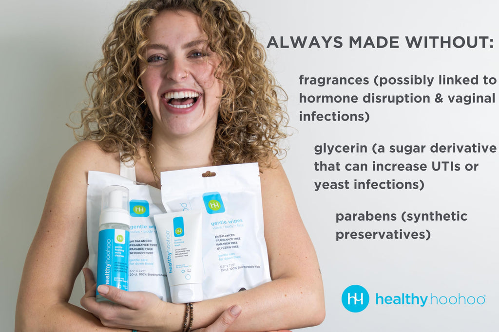 healthy hoohoo Feminine Wash, Wipes and Foaming Cleanser