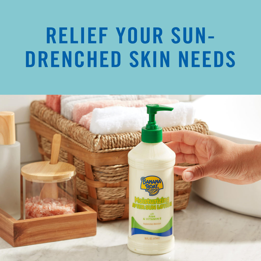 Banana Boat Aloe and Vitamin E After Sun Lotion, 16 Oz