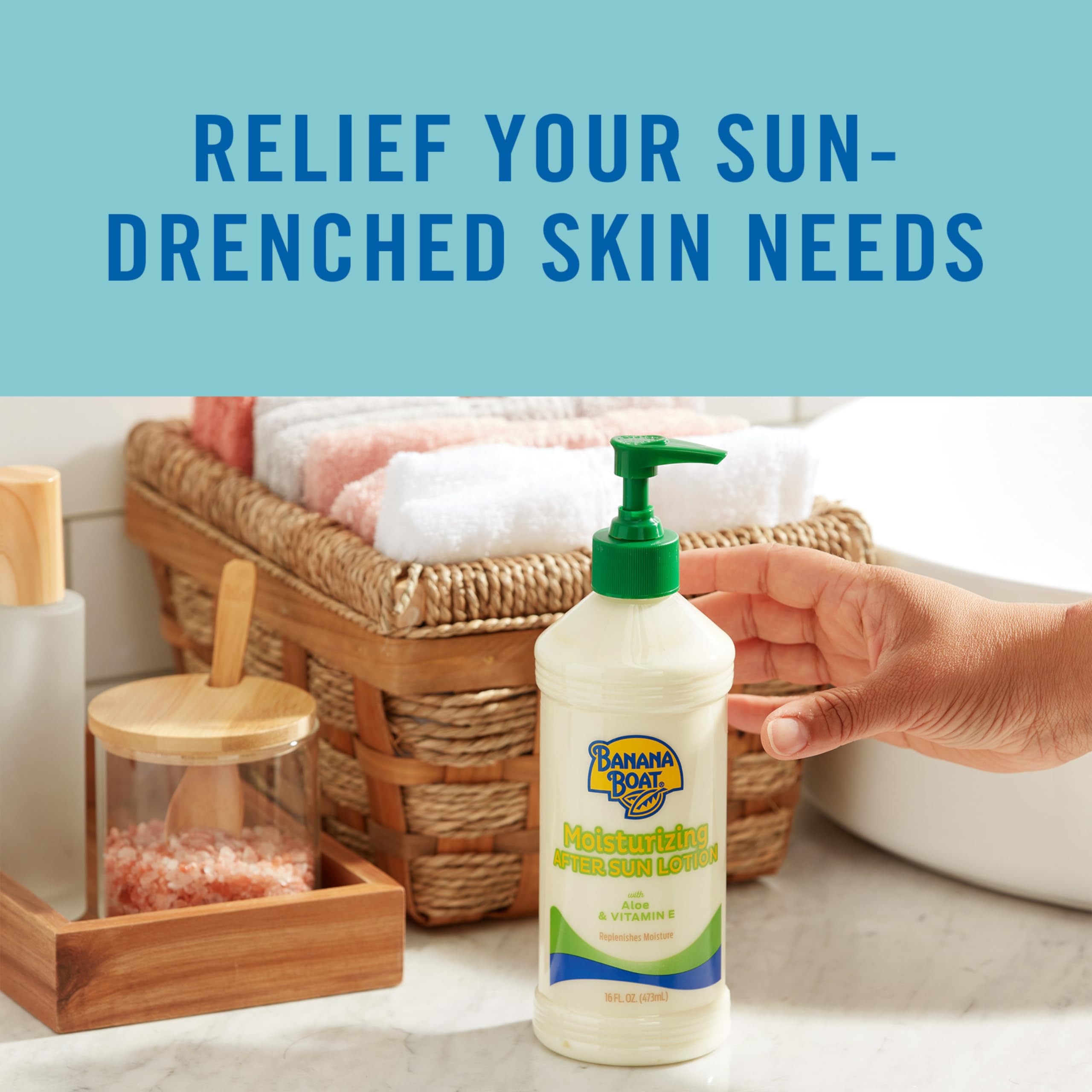 Banana Boat Aloe and Vitamin E After Sun Lotion, 16 Oz
