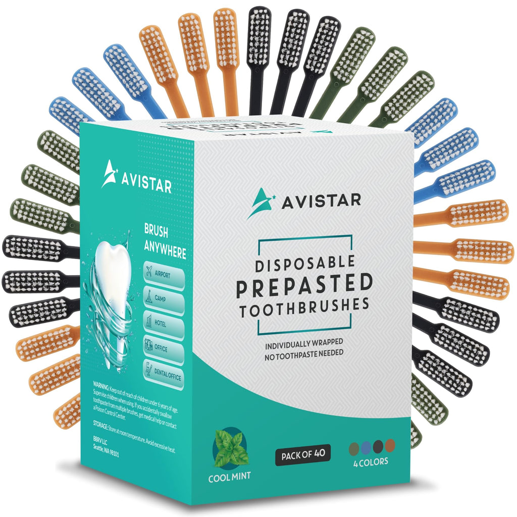 Individually Wrapped Prepasted Disposable Toothbrushes