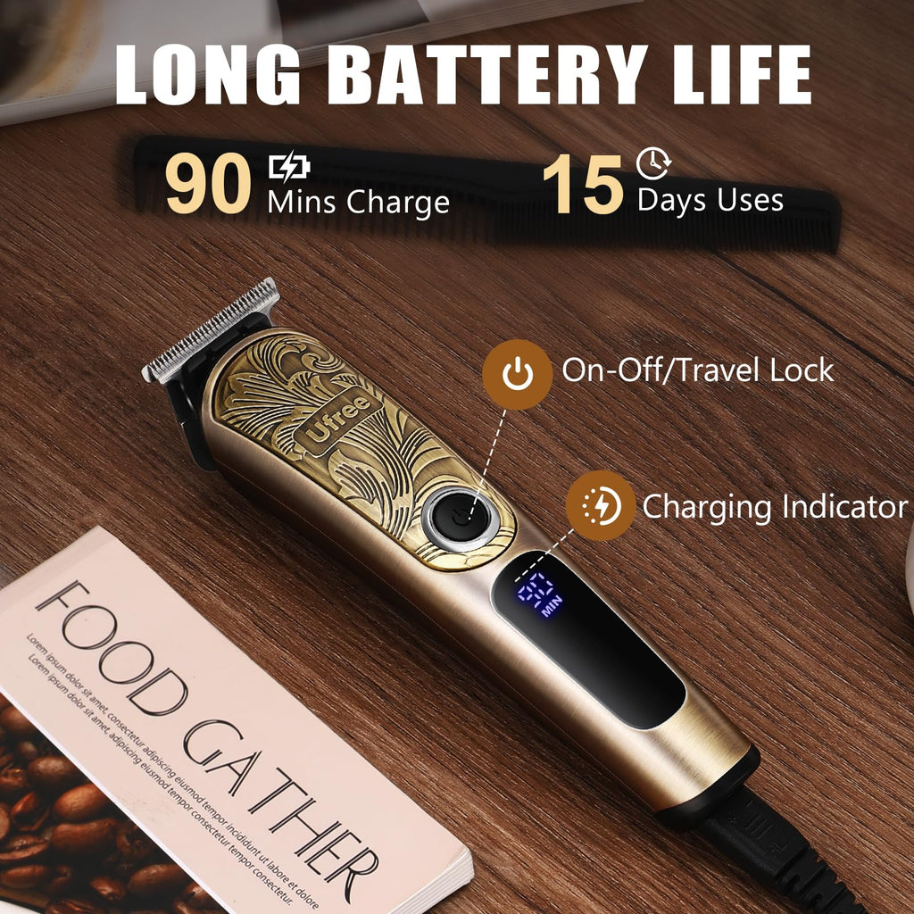 Ufree Waterproof Beard Trimmer and Grooming Kit for Men