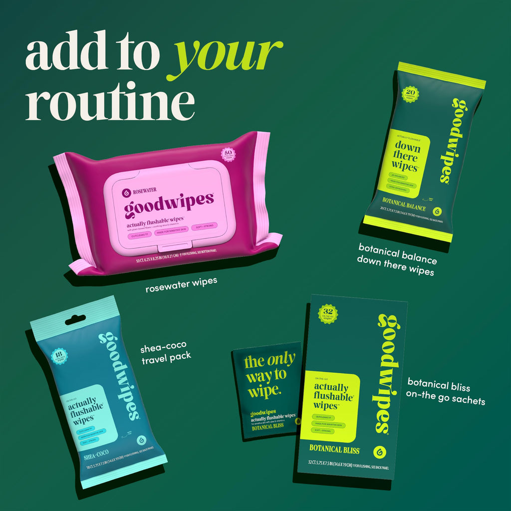 goodwipes Individually Wrapped Flushable Wipe Singles